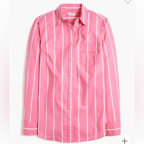 J crew Button-up cotton poplin shirt in signature fit - Picture 4 of 5